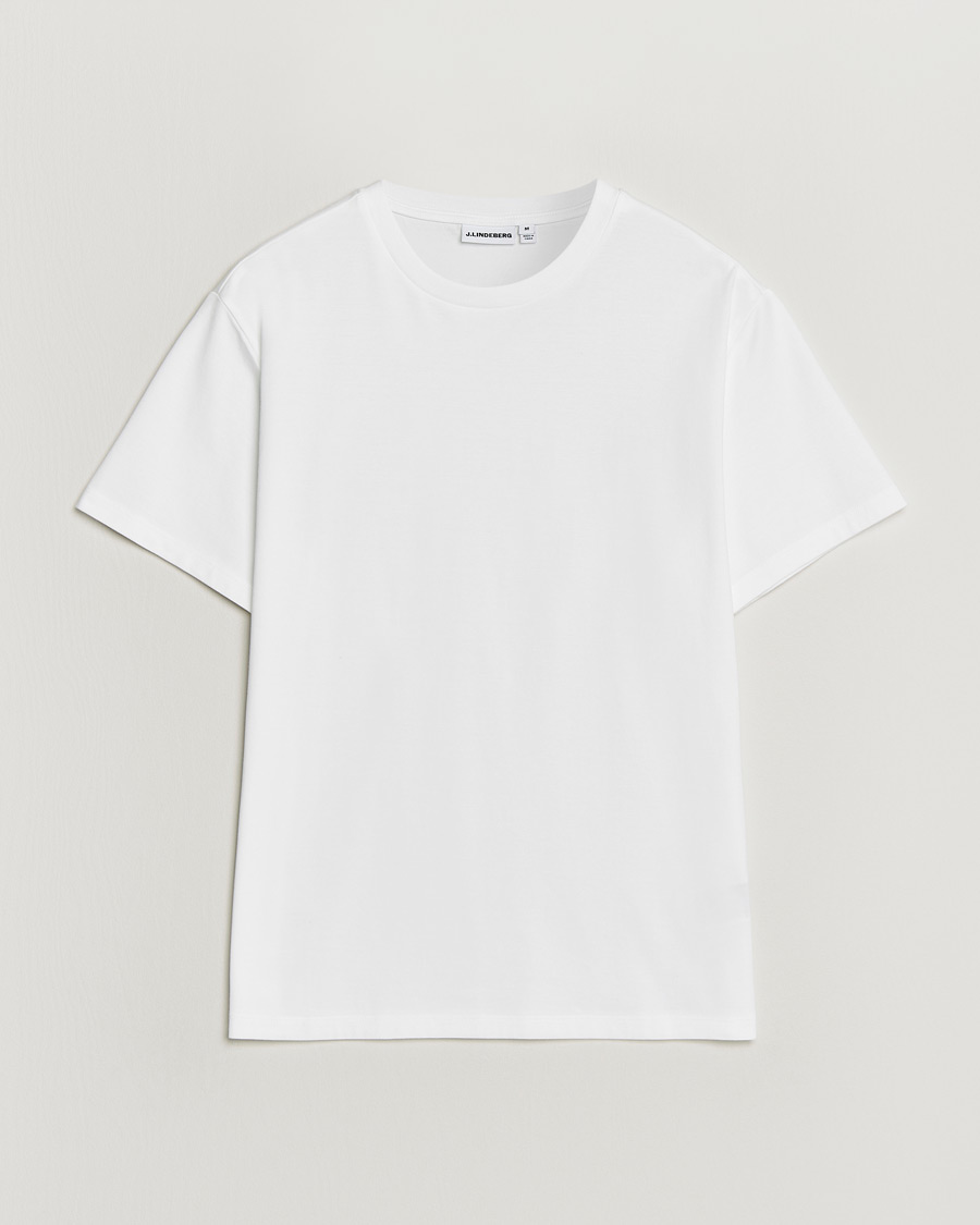 Herr | T-Shirts | J.Lindeberg | Sid Basic T-Shirt White