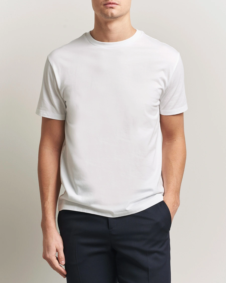 Herr | T-Shirts | J.Lindeberg | Sid Basic T-Shirt White