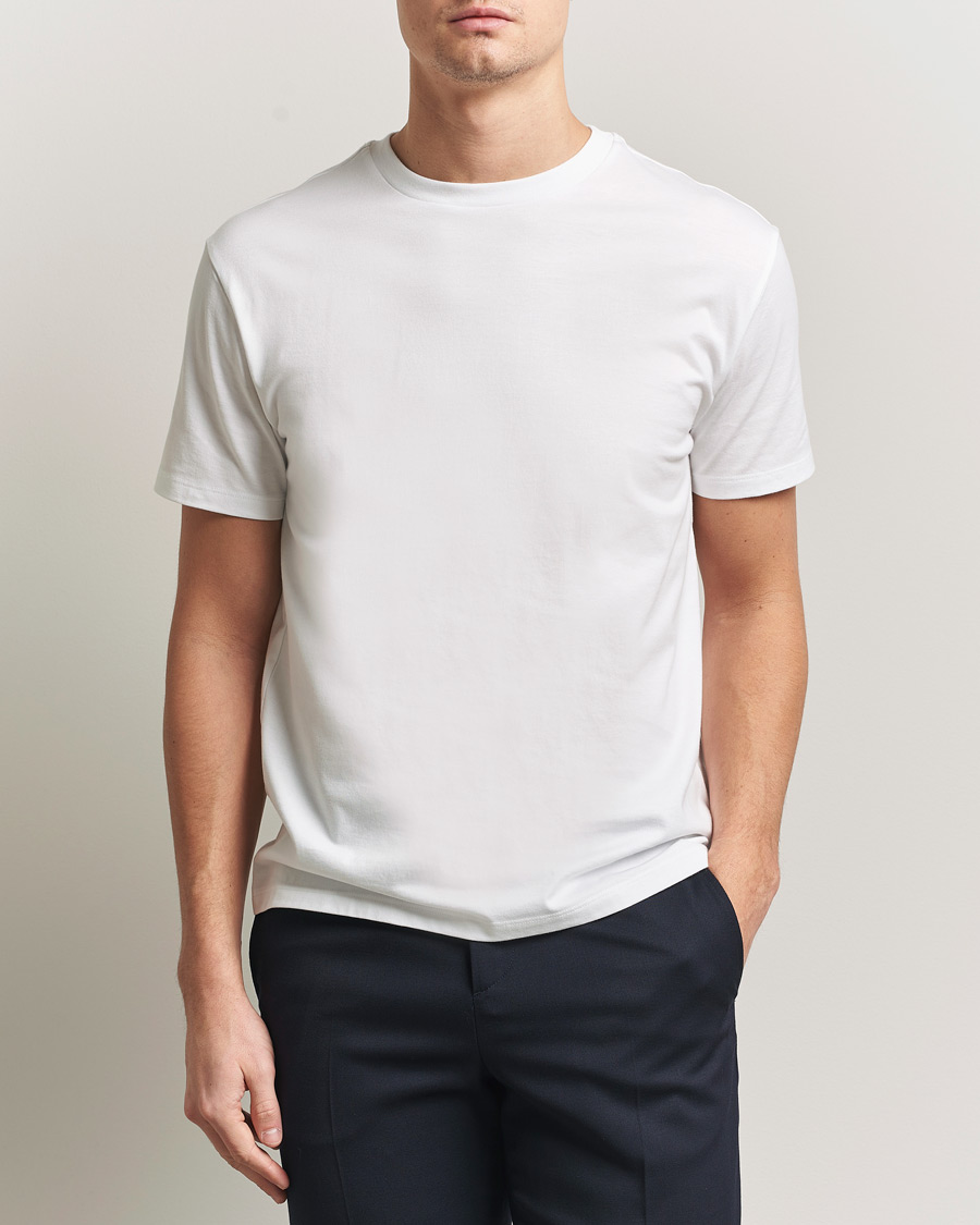 Herr | T-Shirts | J.Lindeberg | Sid Basic T-Shirt White