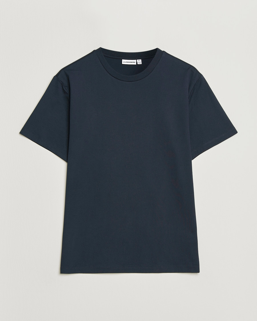 Herr | T-Shirts | J.Lindeberg | Sid Basic T-Shirt JL Navy