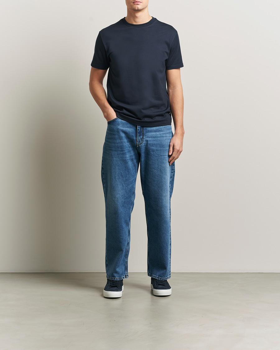 Herr | T-Shirts | J.Lindeberg | Sid Basic T-Shirt JL Navy