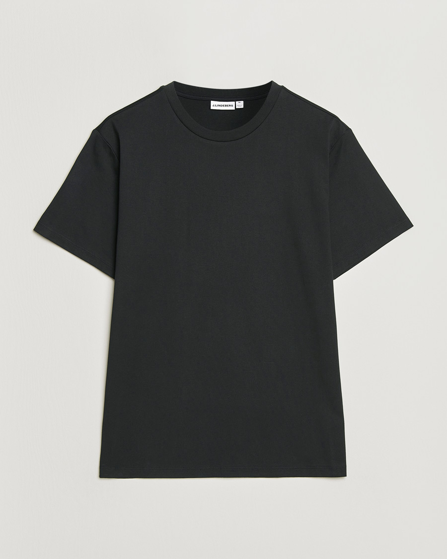 Herr | T-Shirts | J.Lindeberg | Sid Basic T-Shirt Black