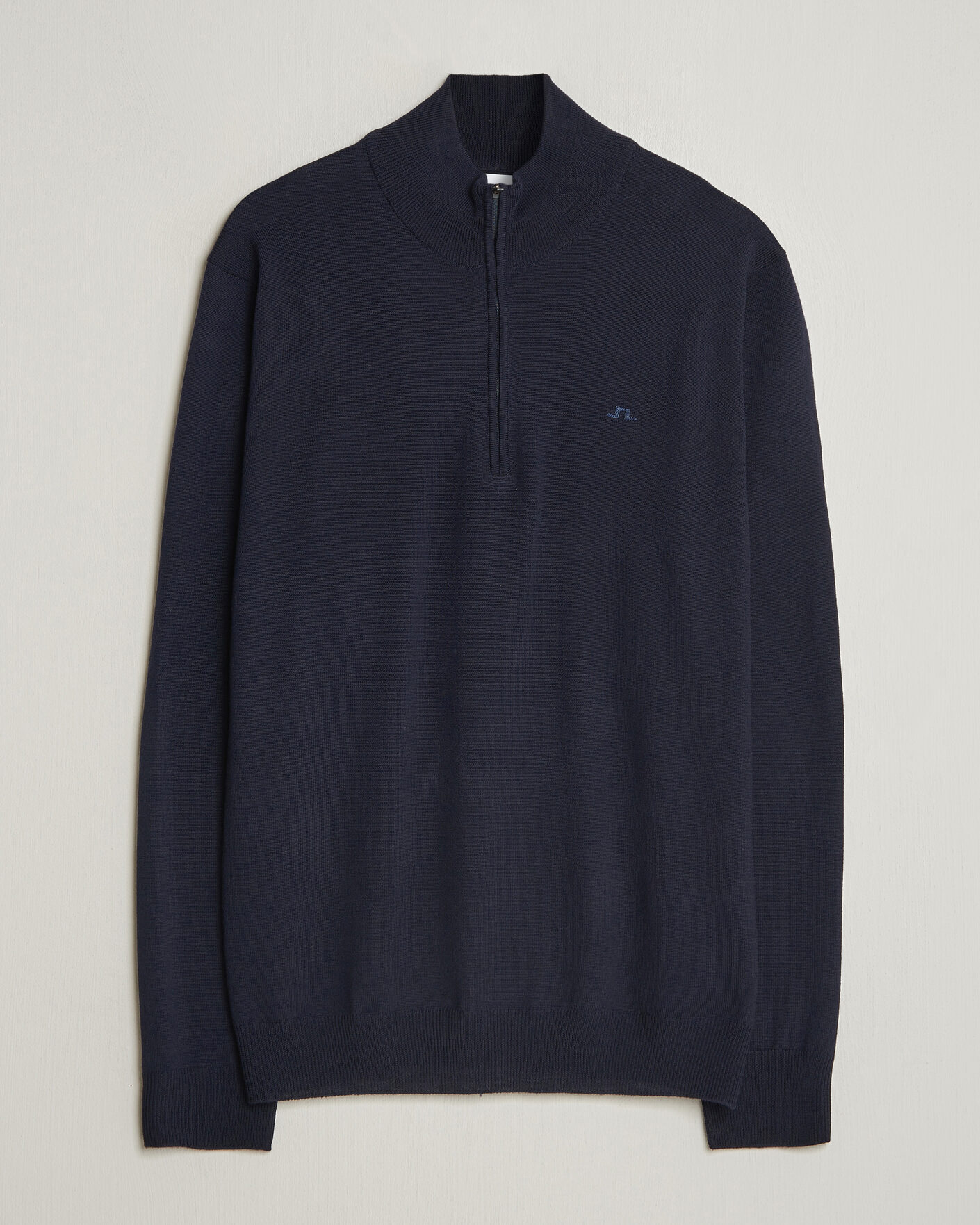 Herr | Tröjor | J.Lindeberg | Kiyan Merino Half Zip JL Navy