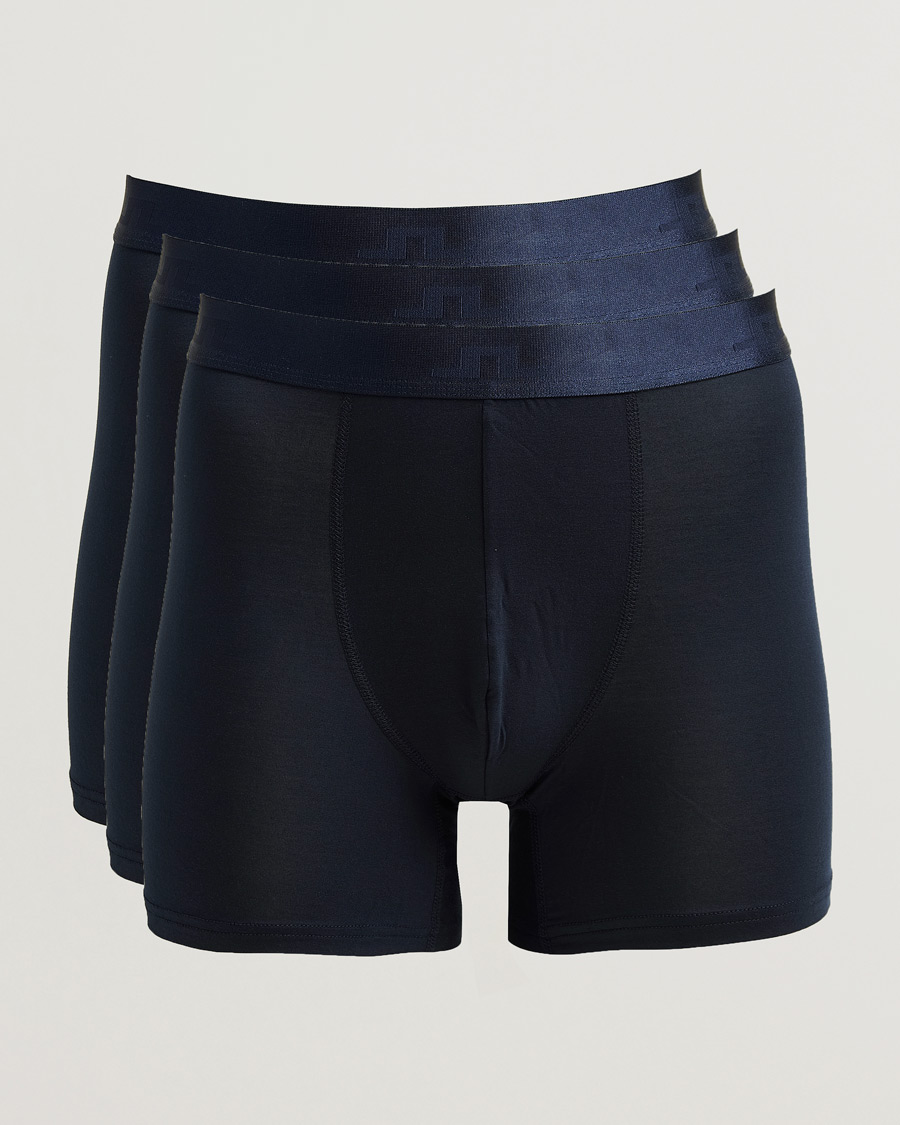 Herr | Underkläder | J.Lindeberg | 3-Pack Bridge Lyocell Boxer JL Navy