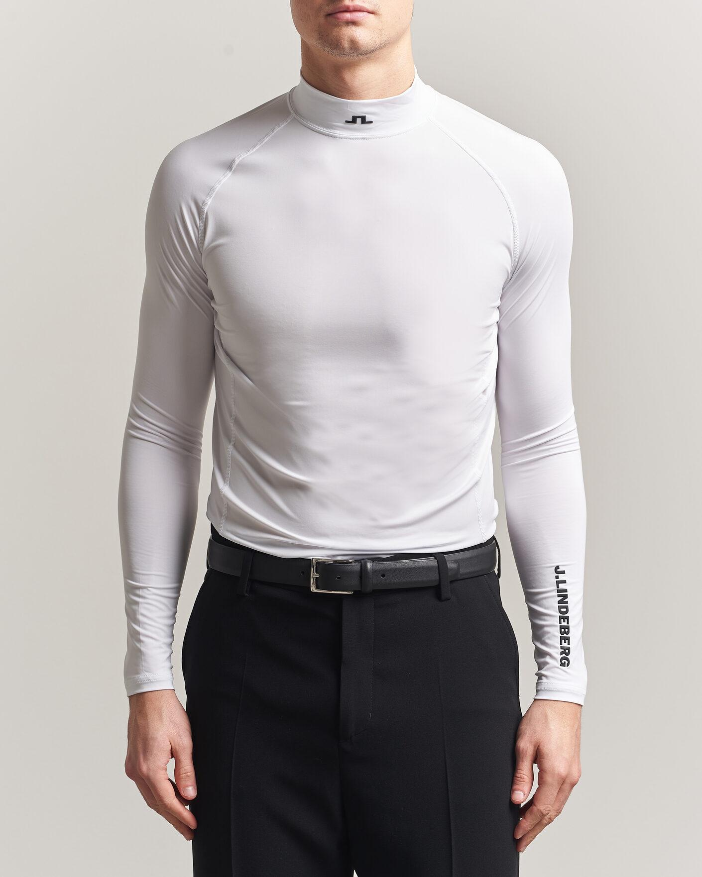 Herr | T-Shirts | J.Lindeberg | Ello Compression T-Shirt White