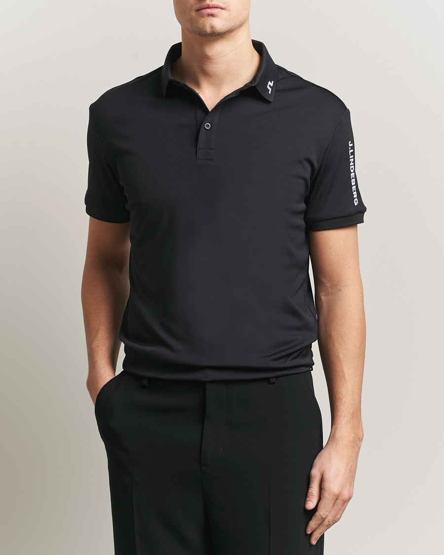 Herr | Pikéer | J.Lindeberg | Tour Tech Polo Black