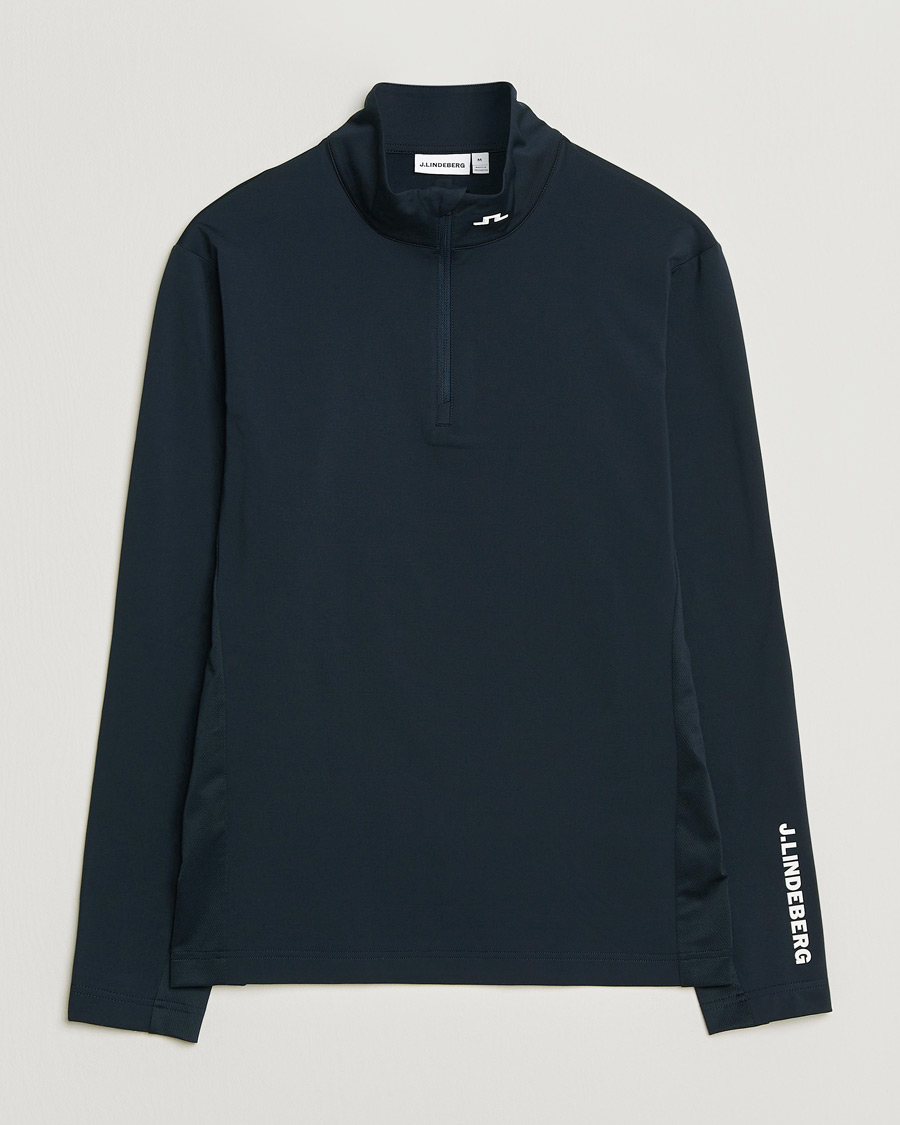 Herr | Tröjor | J.Lindeberg | Tour Tech Mid Layer Half Zip JL Navy