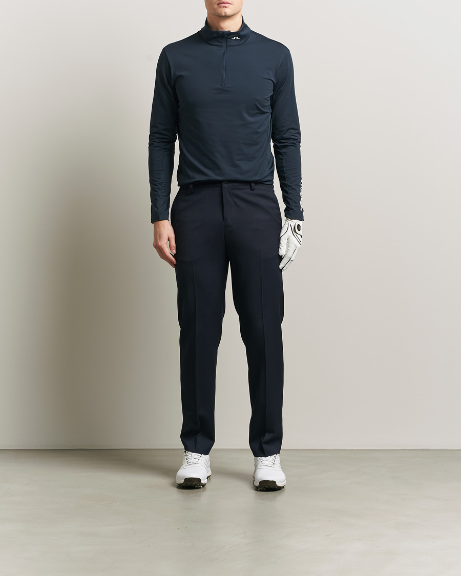 Herr | Tröjor | J.Lindeberg | Tour Tech Mid Layer Half Zip JL Navy