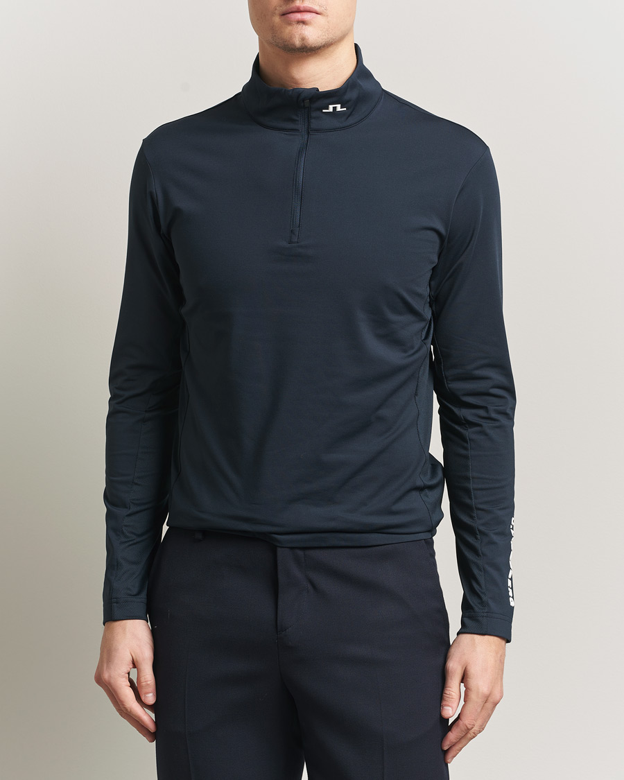 Herr | Tröjor | J.Lindeberg | Tour Tech Mid Layer Half Zip JL Navy