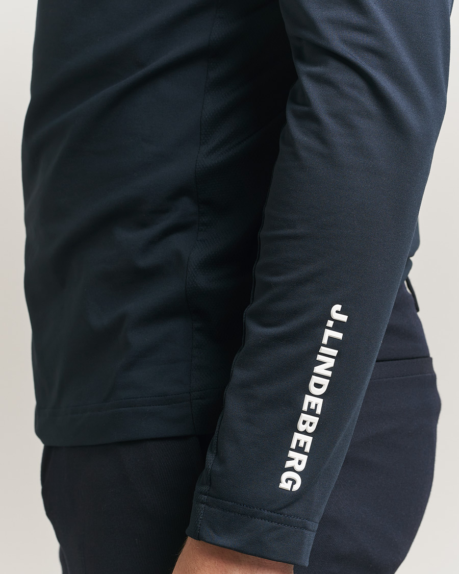 Herr | Tröjor | J.Lindeberg | Tour Tech Mid Layer Half Zip JL Navy