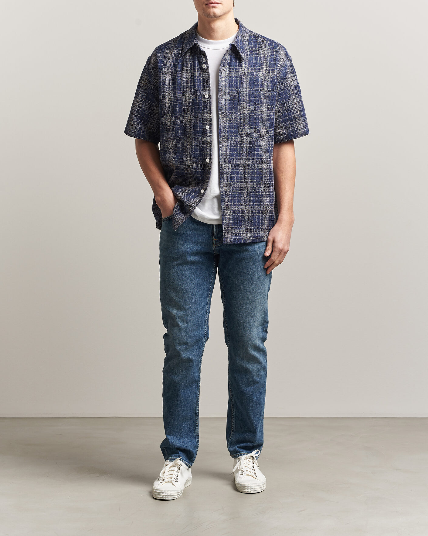 Herr | Byxor | Nudie Jeans | Solid Ollie Jeans Blue Blur