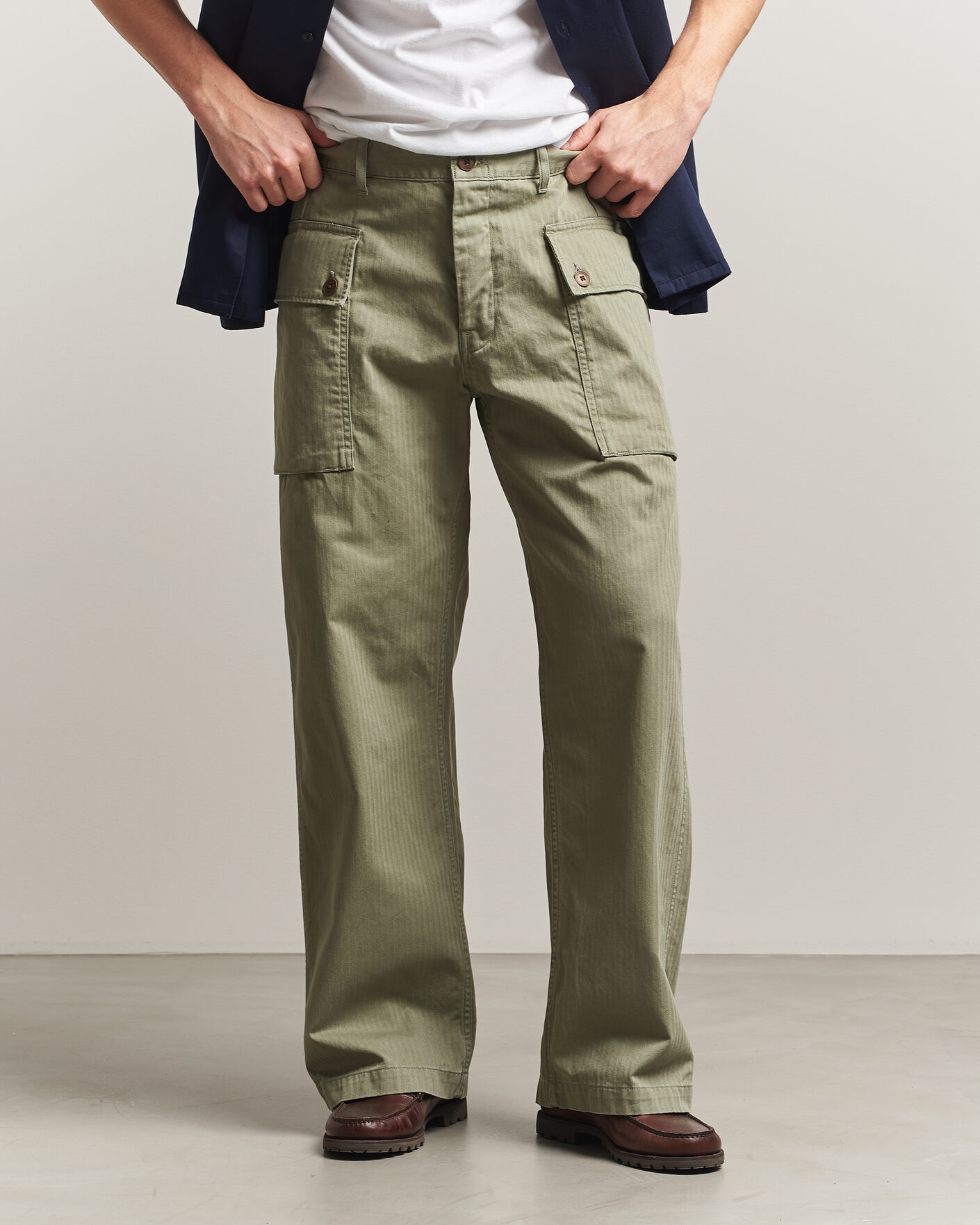Herr | Byxor | Nudie Jeans | Loud Larry Pants Pale Green