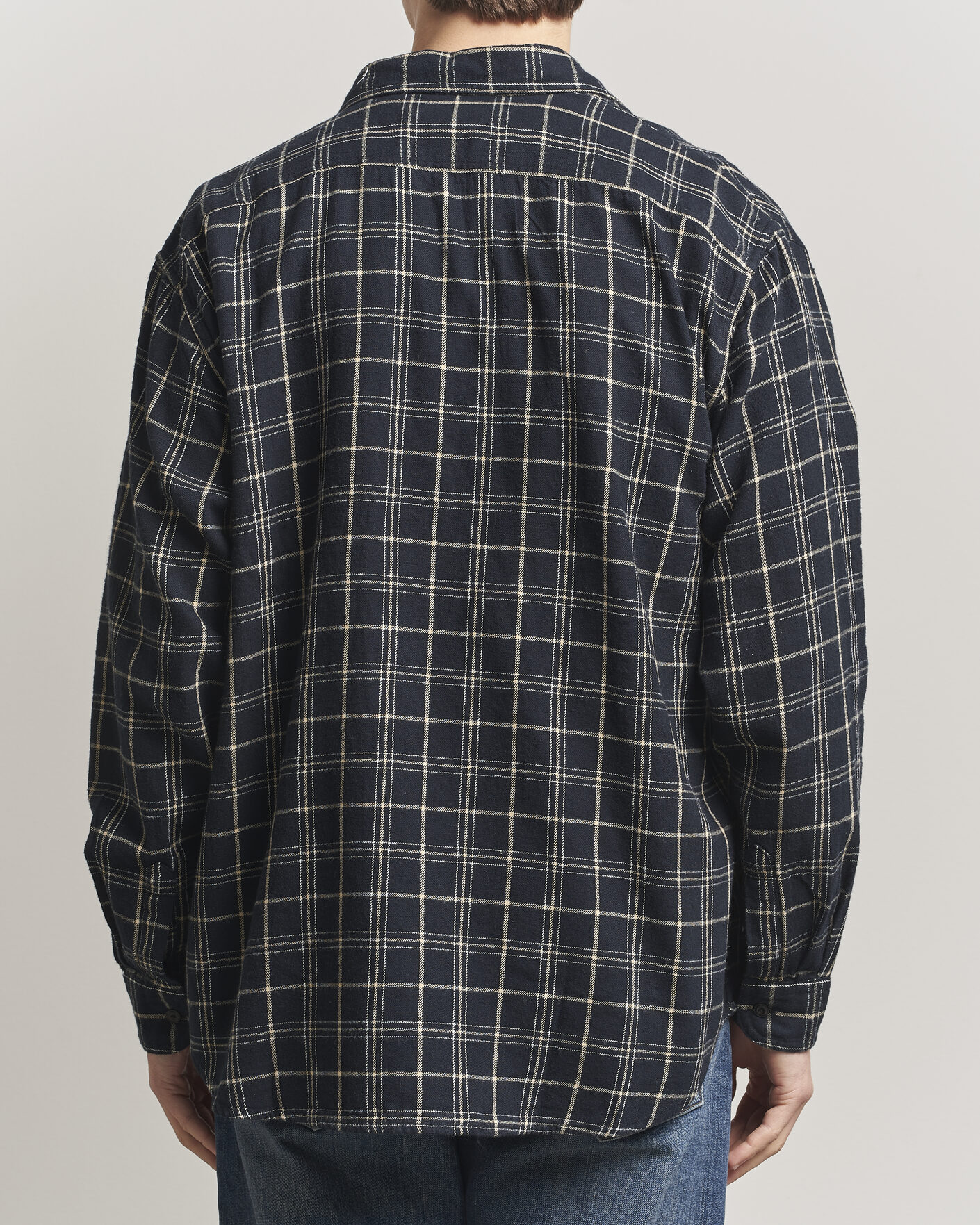 Herr | Skjortor | Nudie Jeans | Julian Checked Worker Shirt Black