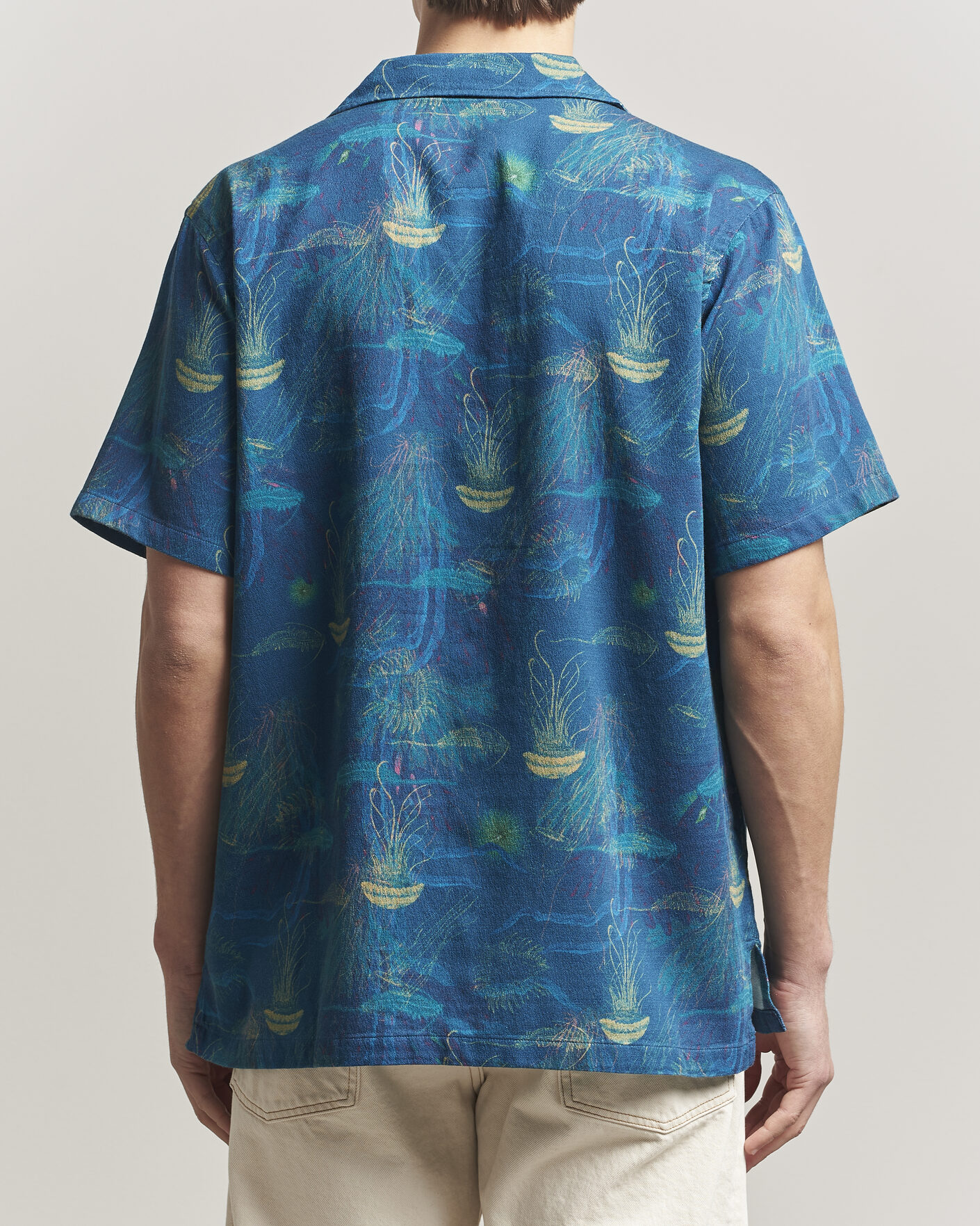 Herr | Skjortor | Nudie Jeans | Arvid Hawaii Shirt Deep Sea