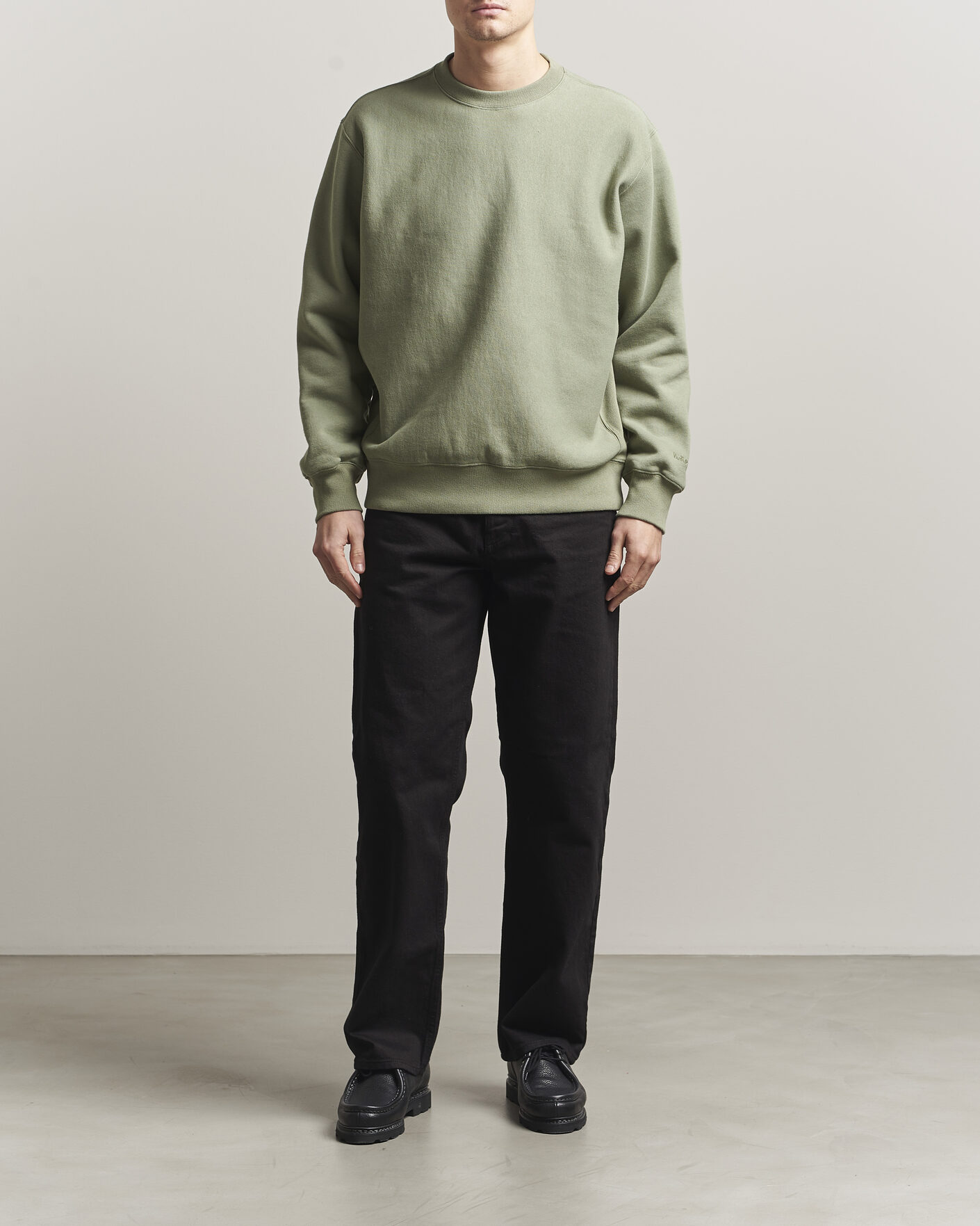 Herr | Tröjor | Nudie Jeans | Hasse Crew Neck Sweatshirt Green