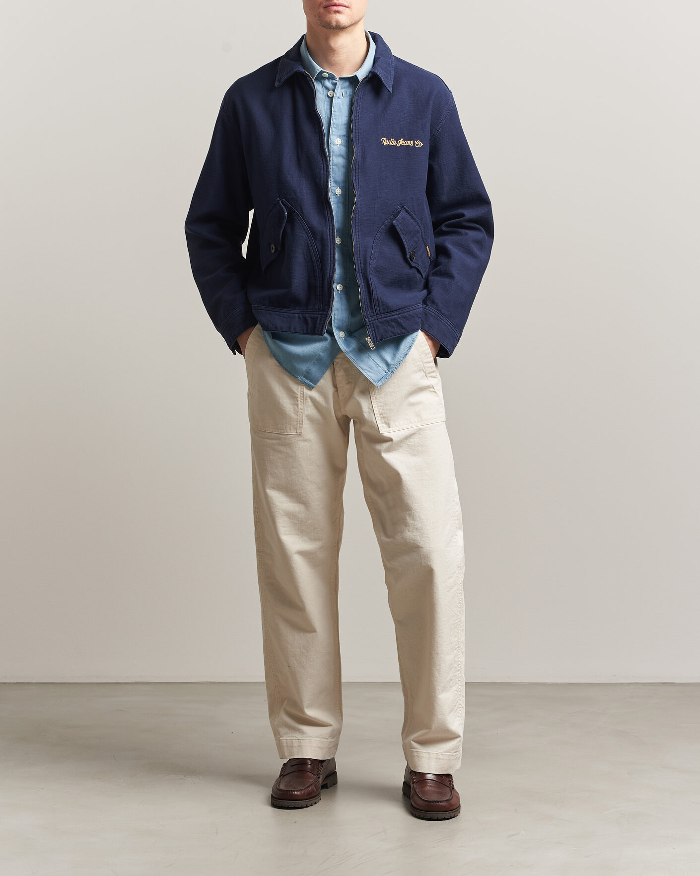 Herr | Jackor | Nudie Jeans | Blake Embroided Jacket Navy