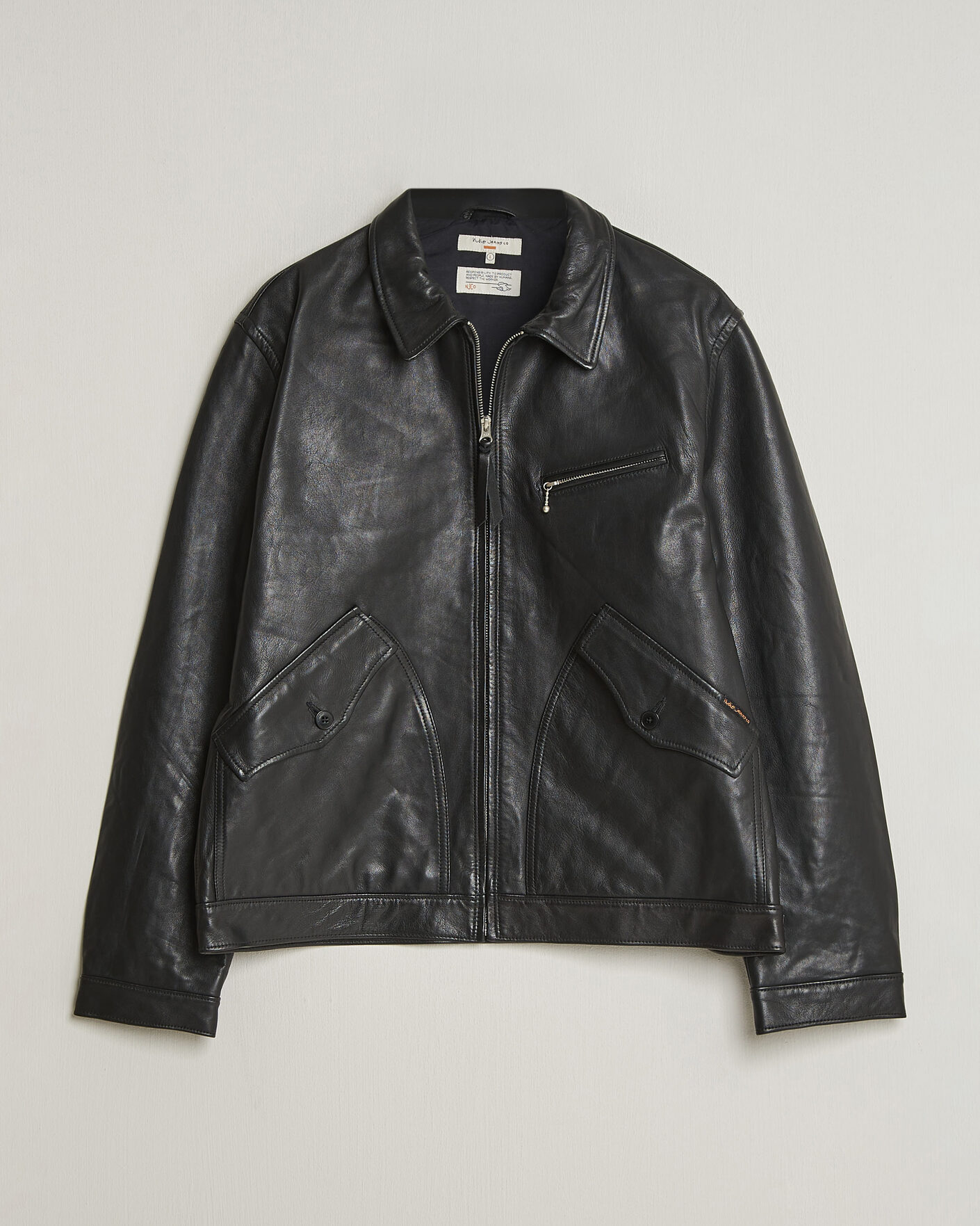 Herr | Jackor | Nudie Jeans | Blake Leather Jacket Black