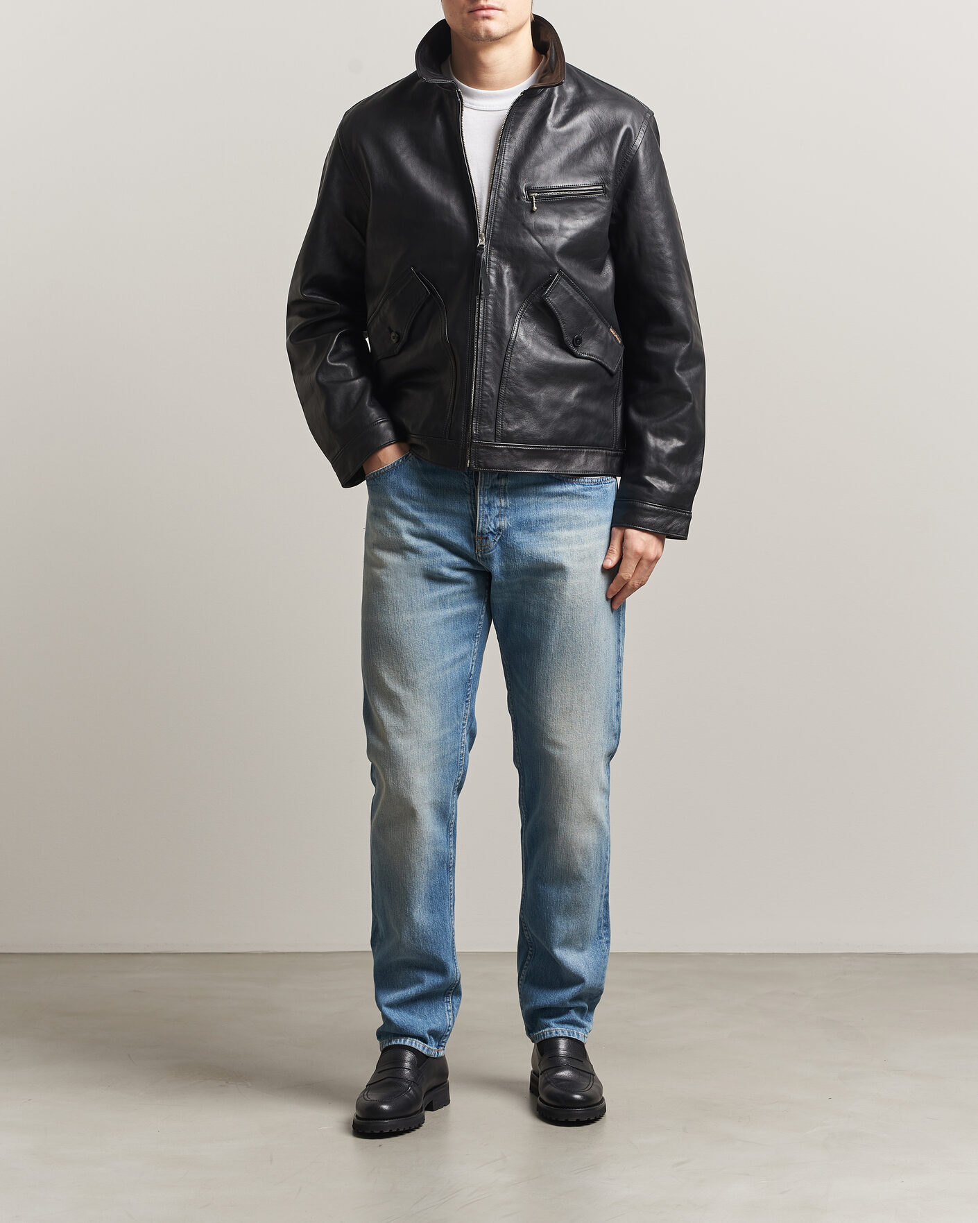 Herr | Jackor | Nudie Jeans | Blake Leather Jacket Black