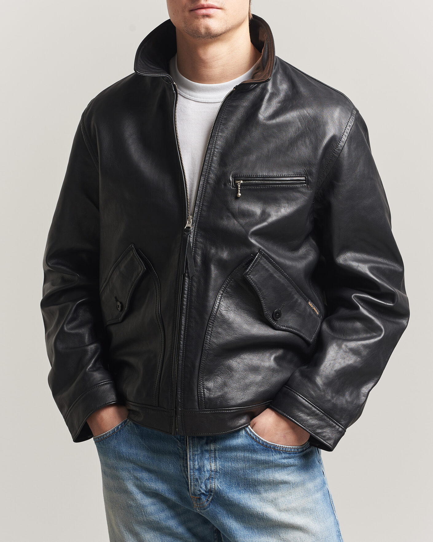 Herr | Jackor | Nudie Jeans | Blake Leather Jacket Black
