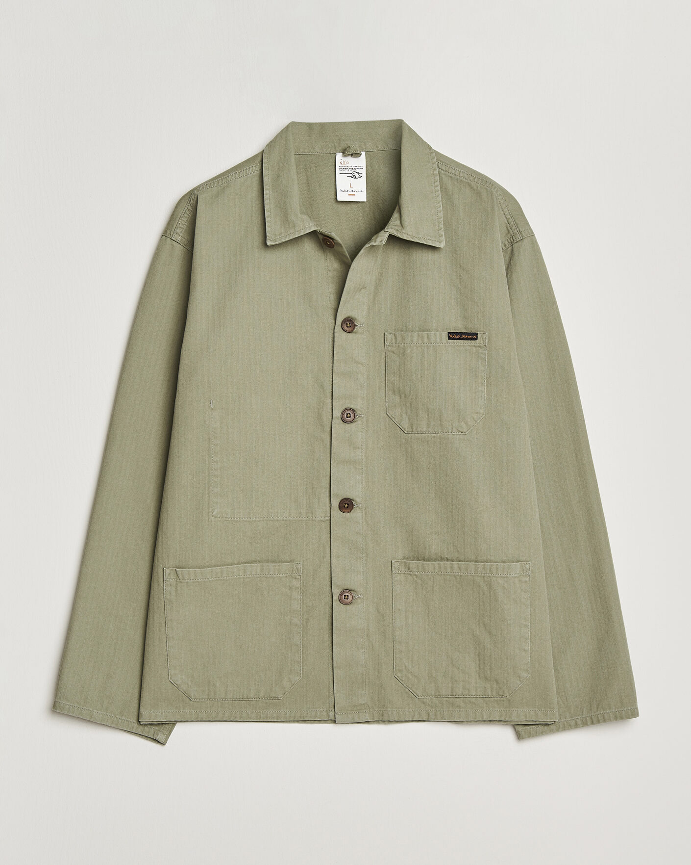 Herr | Skjortor | Nudie Jeans | Buddy Chore Jacket Pale Green