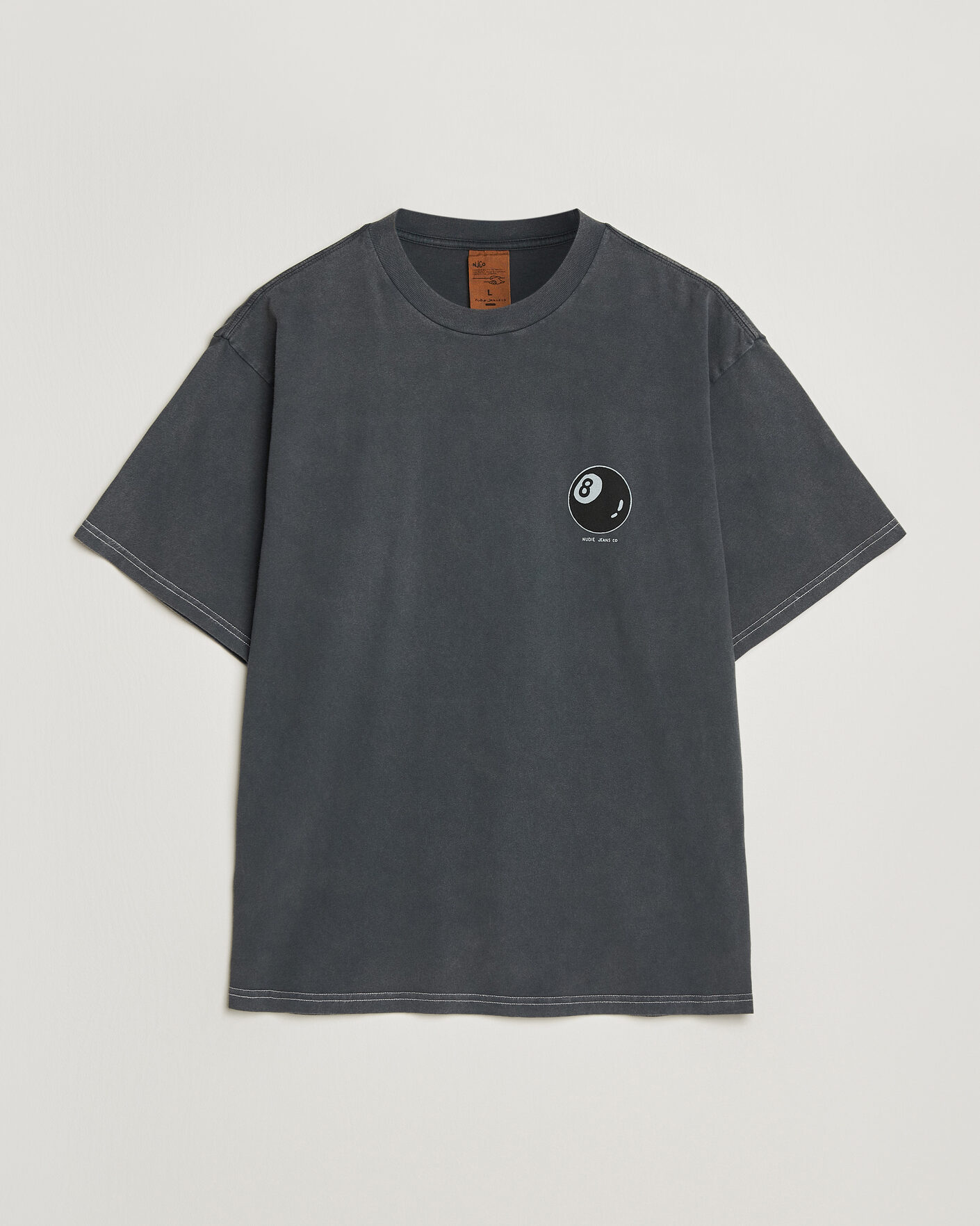 Herr | T-Shirts | Nudie Jeans | Koffe Printed T-Shirt Antracite