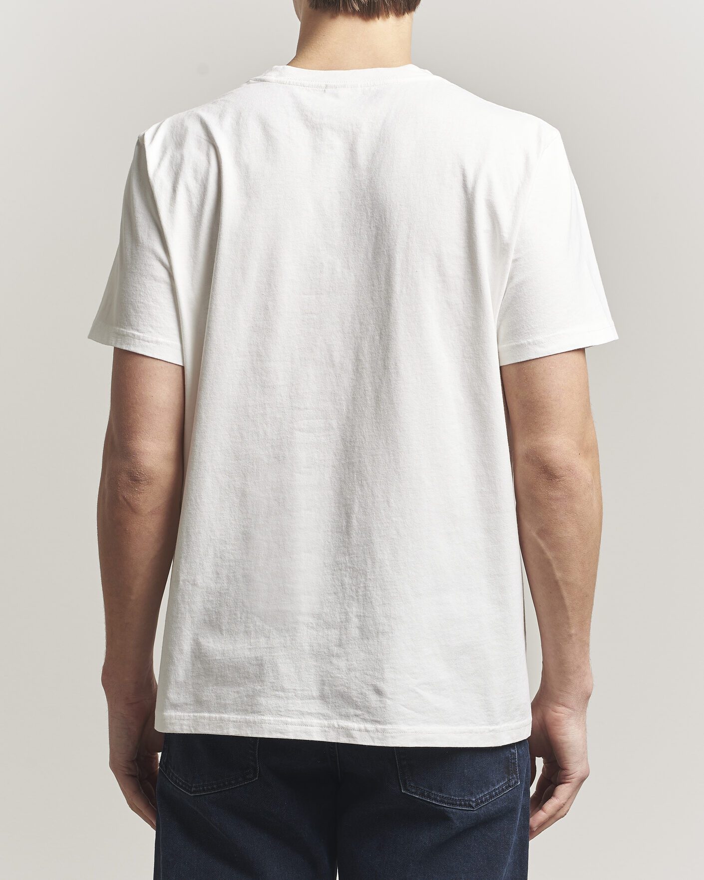 Herr | T-Shirts | Nudie Jeans | Roy Printed T-Shirt Chalk White