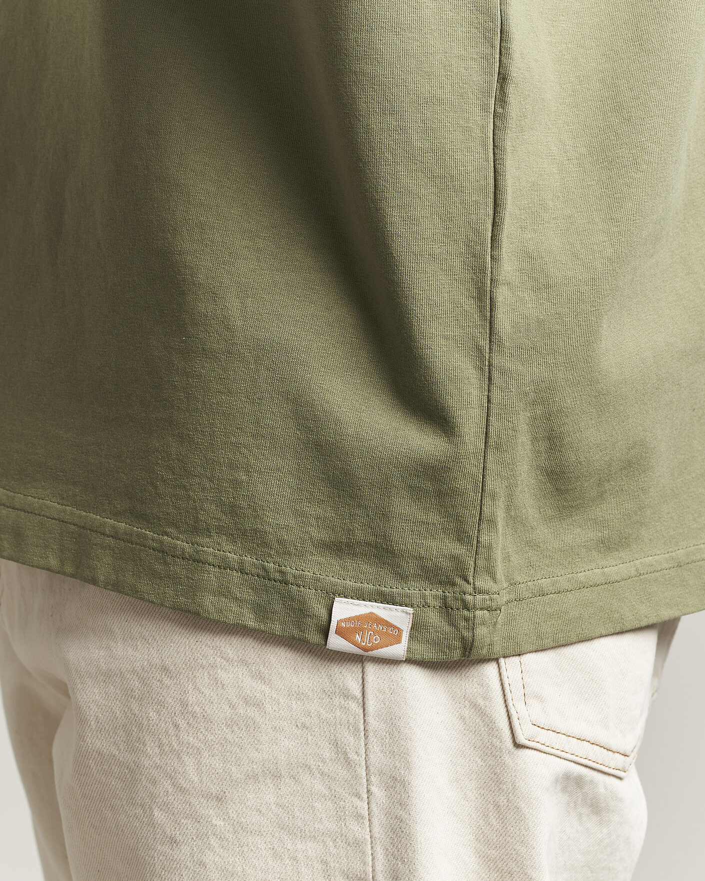 Herr | T-Shirts | Nudie Jeans | Uno Everyday Crew Neck T-Shirt Green