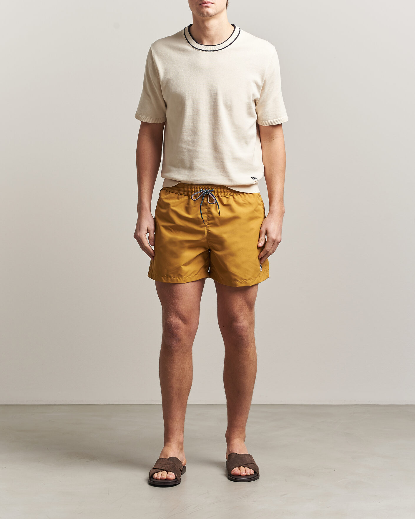 Herr | Badbyxor | Paul Smith | Zebra Swimshorts Yellow