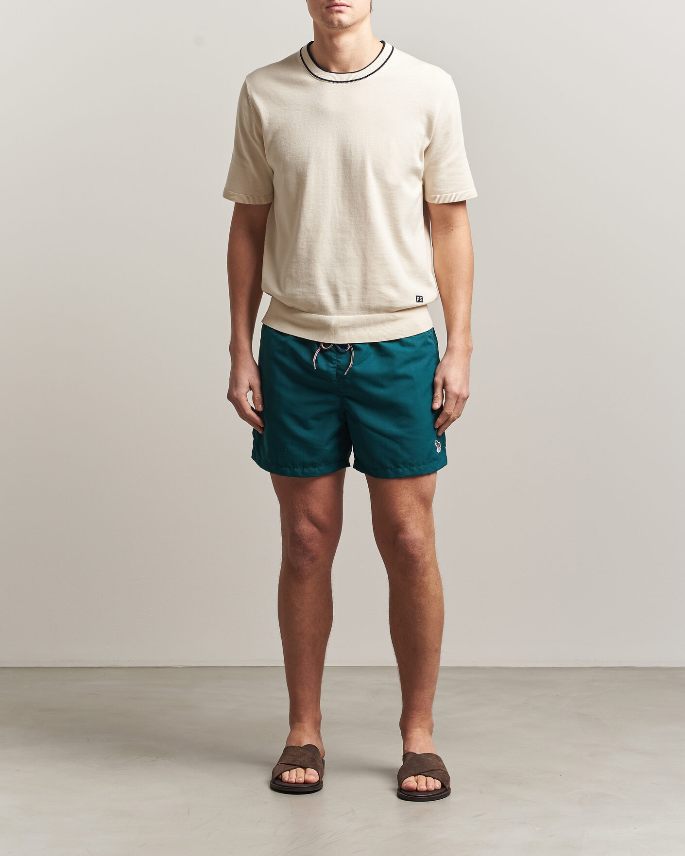 Herr | Badbyxor | Paul Smith | Zebra Swimshorts Dark Green