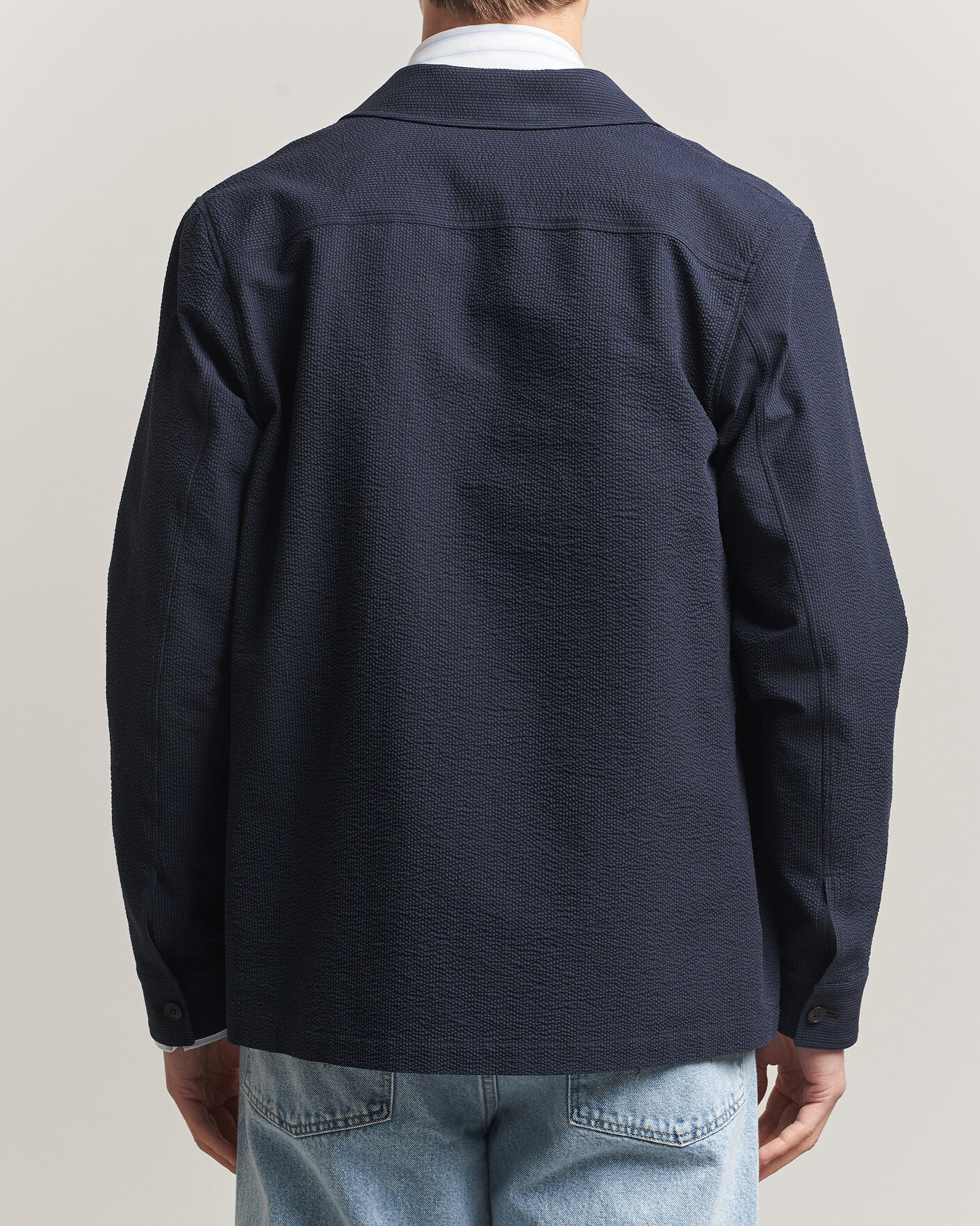 Herr | Skjortor | Paul Smith | Cotton Overshirt Navy