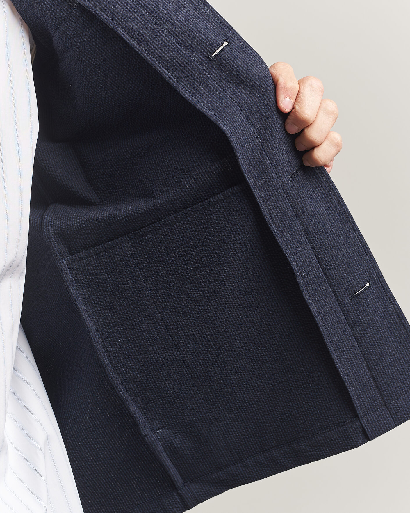 Herr | Skjortor | Paul Smith | Cotton Overshirt Navy