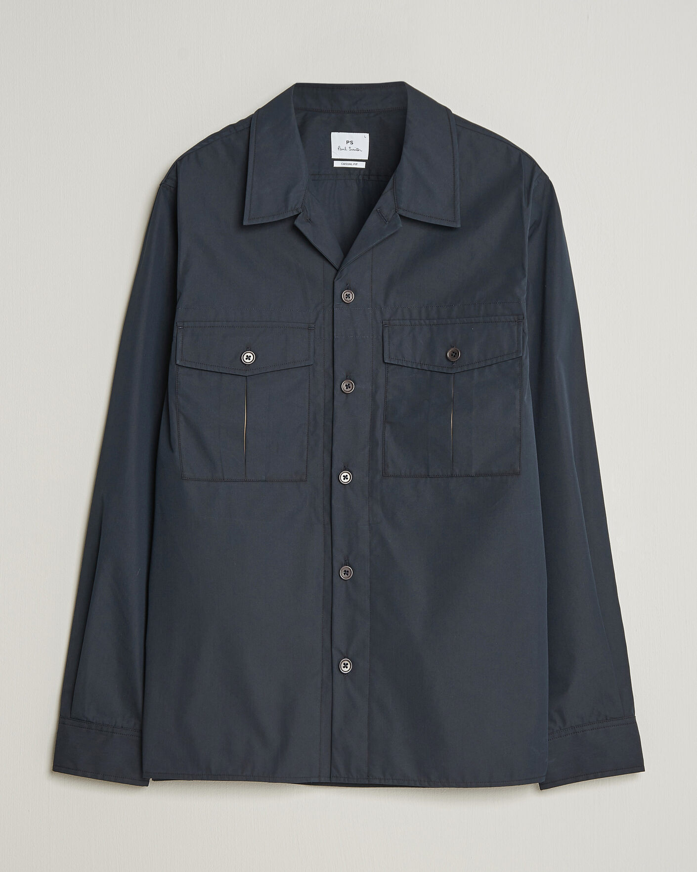 Herr | Skjortor | PS Paul Smith | Casual Cotton Overshirt Navy