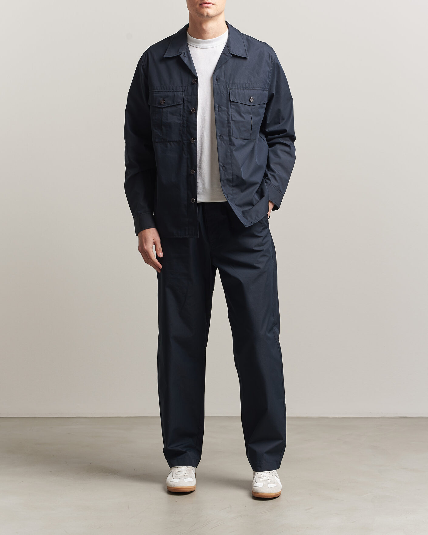 Herr | Skjortor | PS Paul Smith | Casual Cotton Overshirt Navy