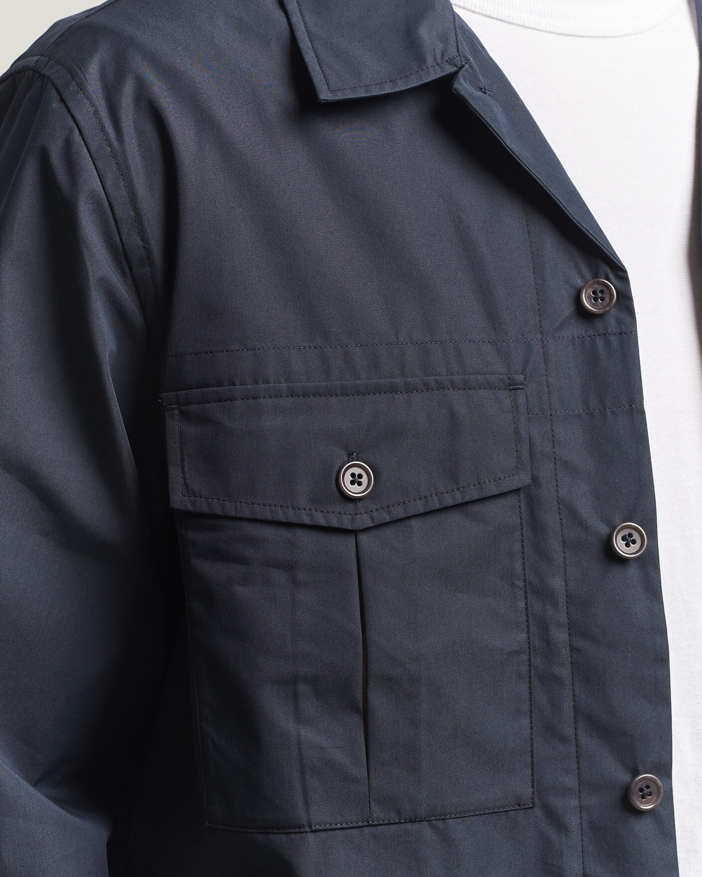 Herr | Skjortor | PS Paul Smith | Casual Cotton Overshirt Navy