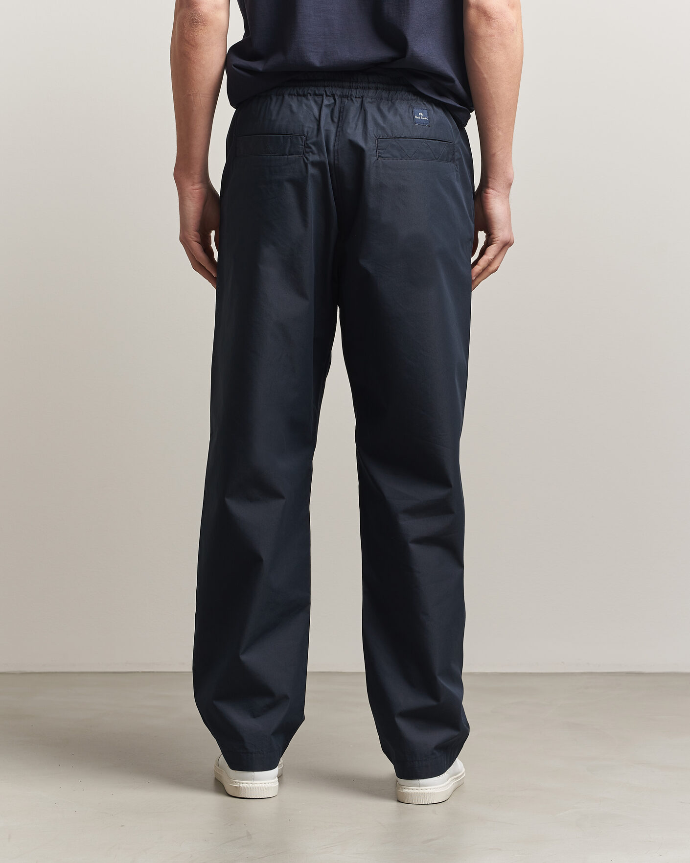 Herr | Byxor | PS Paul Smith | Casual Cotton Drawstring Trousers Navy