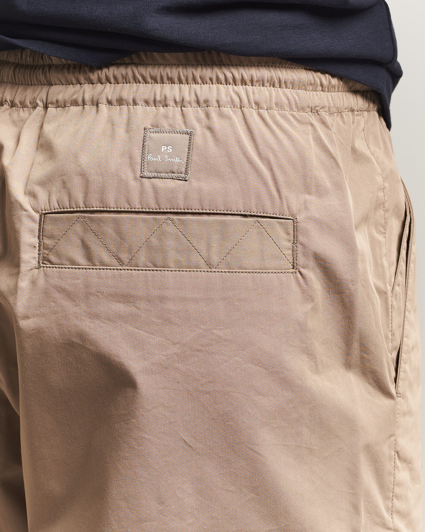 Herr | Byxor | PS Paul Smith | Casual Cotton Drawstring Trousers Beige