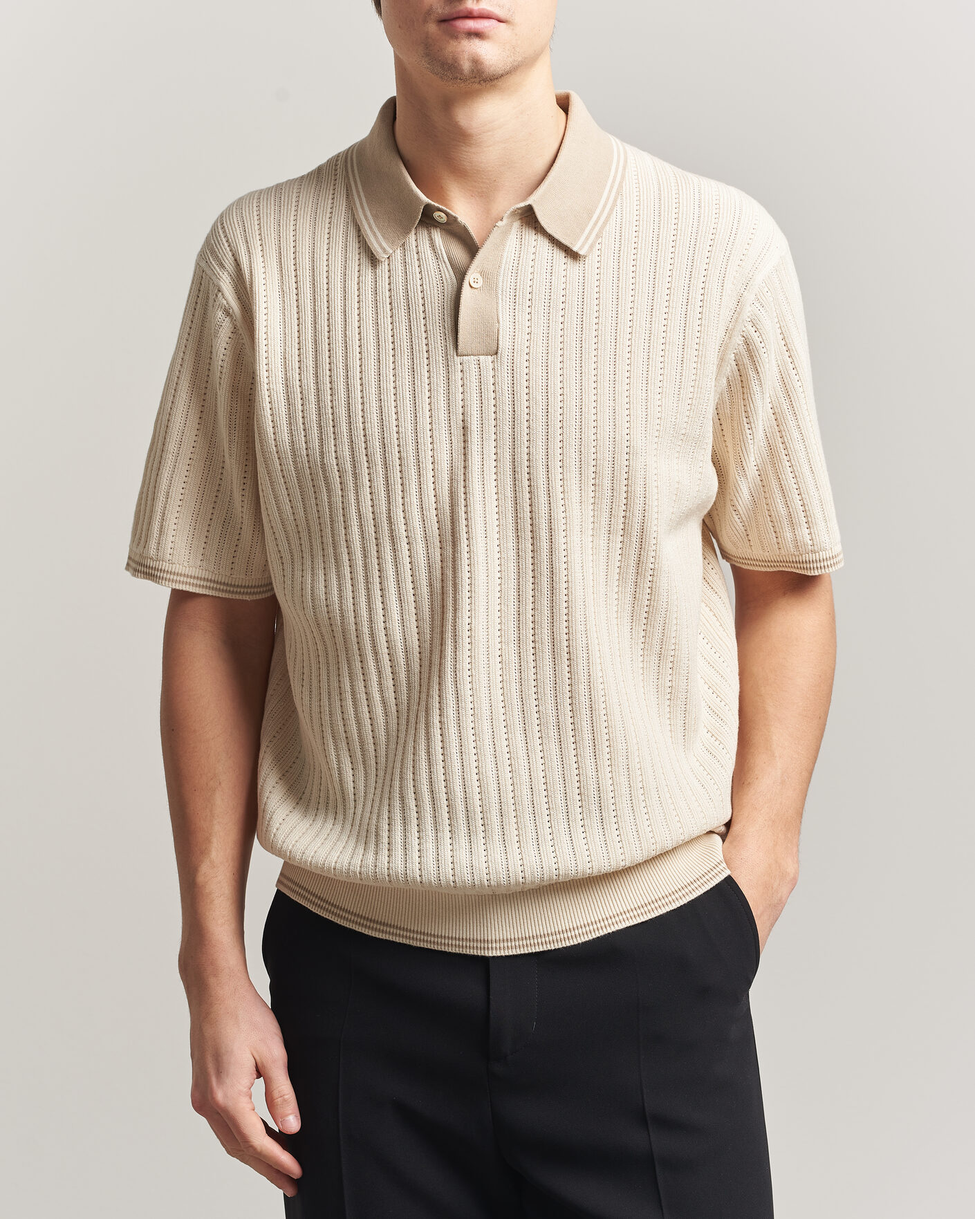 Herr | Pikéer | PS Paul Smith | Cotton Knitted Polo White