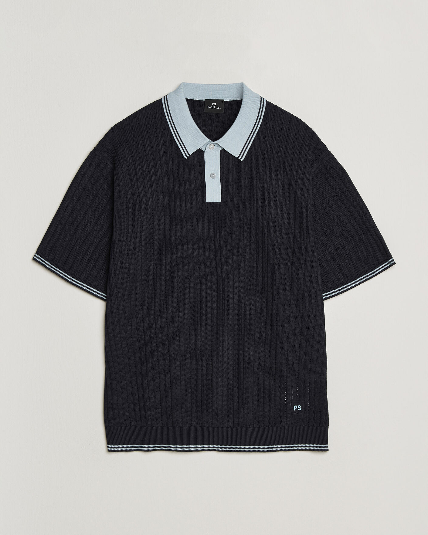 Herr | Pikéer | PS Paul Smith | Cotton Knitted Polo Navy