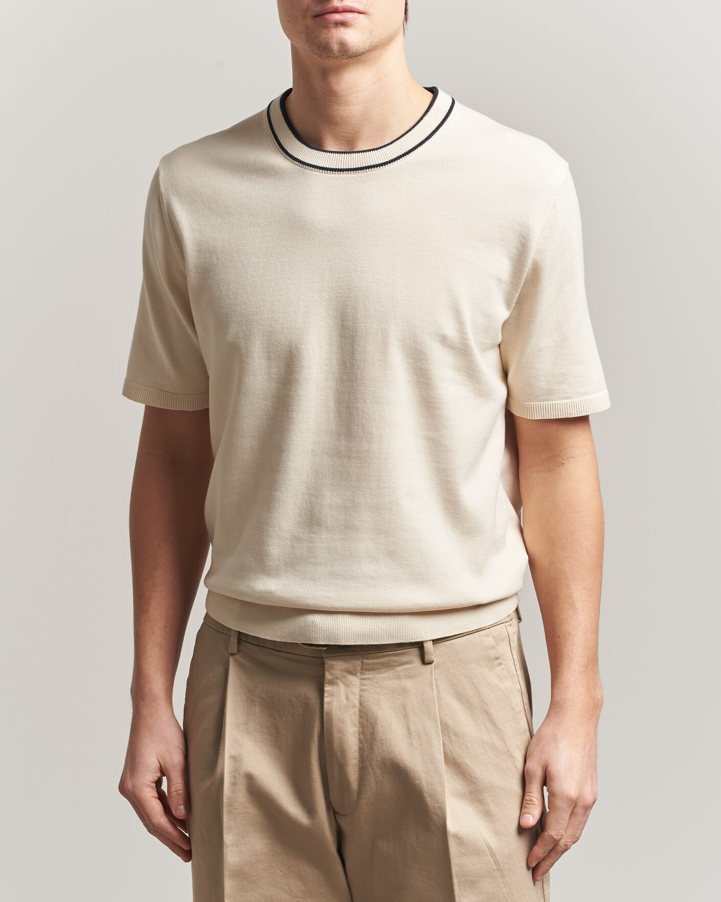 Herr | T-Shirts | PS Paul Smith | Cotton Knitted T-Shirt White