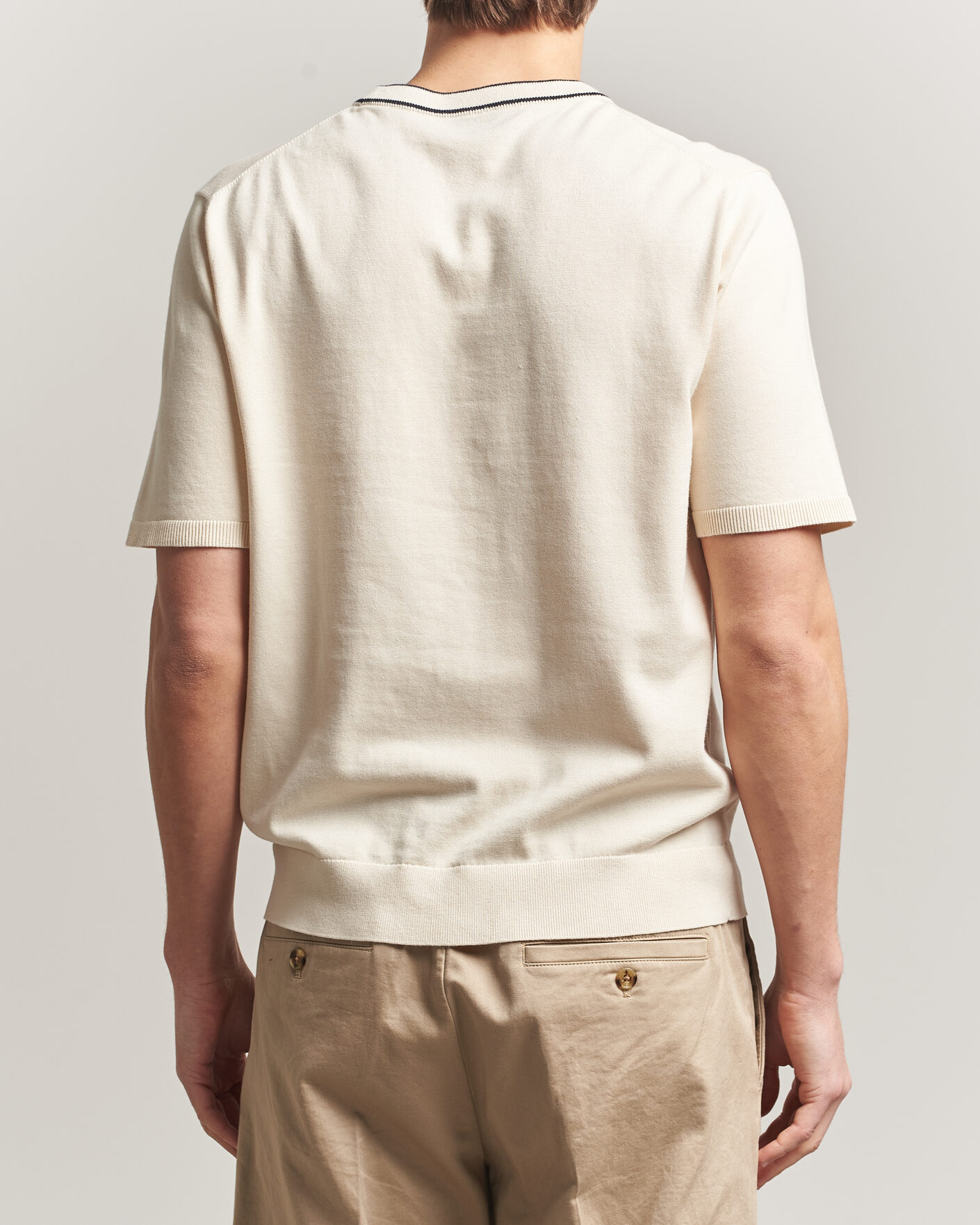 Herr | T-Shirts | PS Paul Smith | Cotton Knitted T-Shirt White