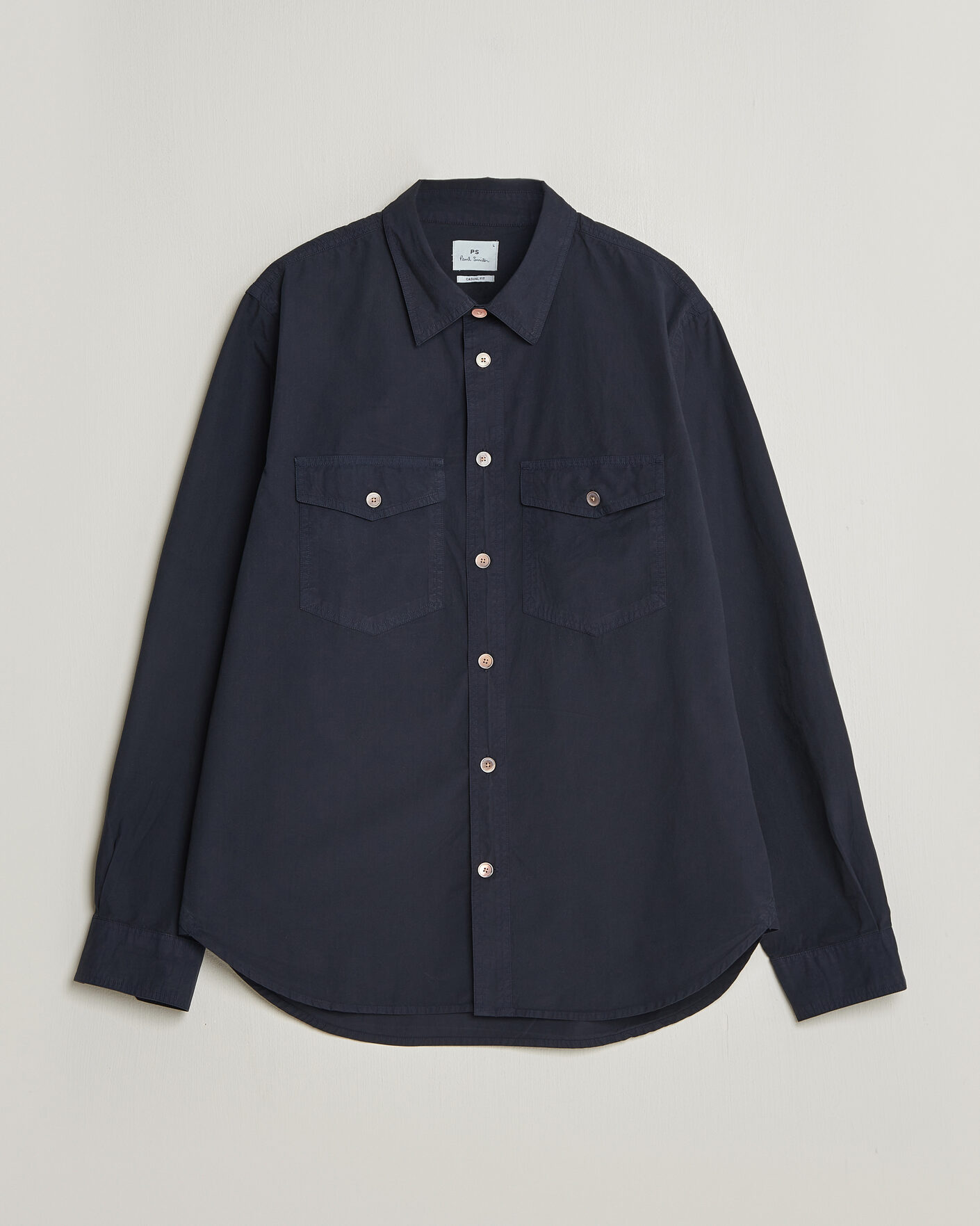 Herr | Skjortor | PS Paul Smith | Cotton Pocket Overshirt Navy
