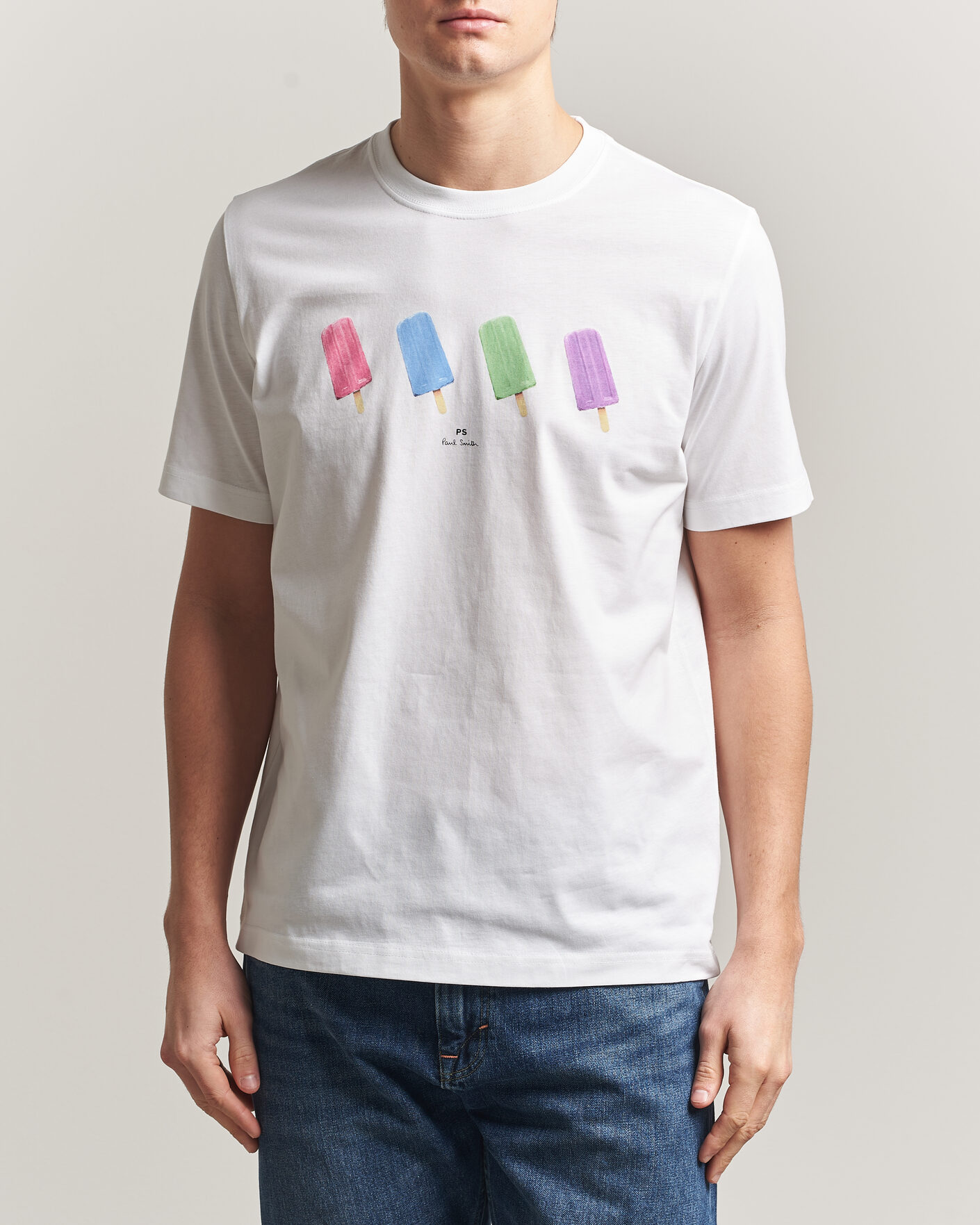 Herr | T-Shirts | PS Paul Smith | Lollies Printed T-Shirt White