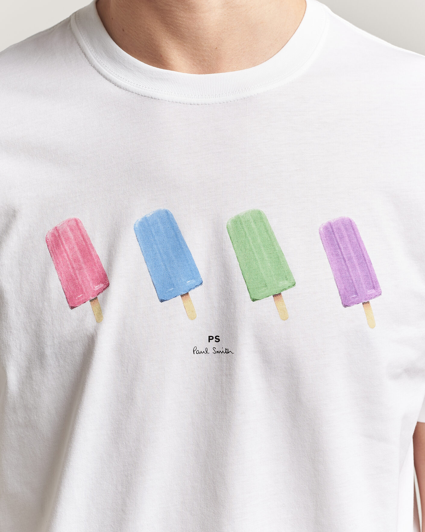 Herr | T-Shirts | PS Paul Smith | Lollies Printed T-Shirt White
