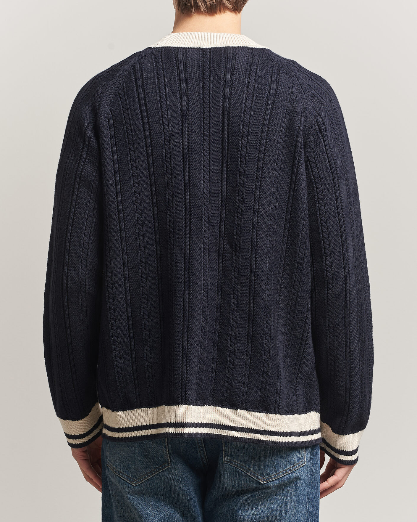 Herr | Tröjor | PS Paul Smith | Cotton Knitted Cardigan Navy