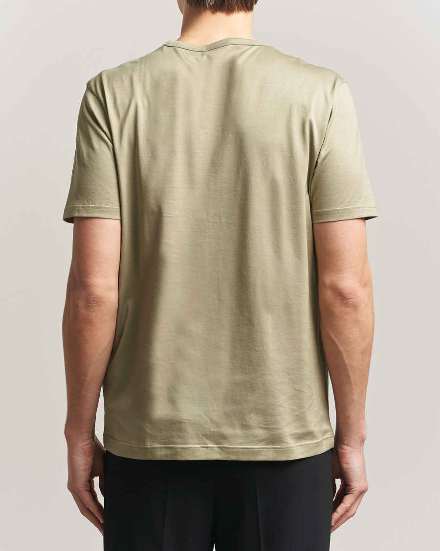 Herr | T-Shirts | Sunspel | Crew Neck Q82 Cotton T-Shirt Pistachio