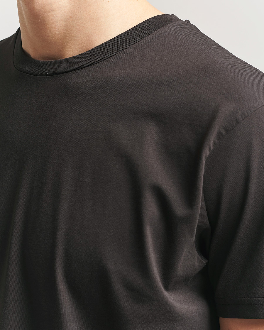 Herr | T-Shirts | Sunspel | Riviera Midweight T-Shirt Dark Chocolate