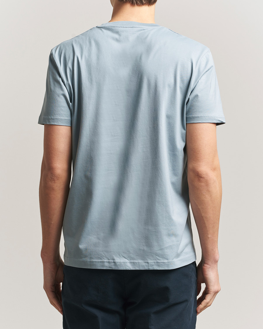 Herr | T-Shirts | Sunspel | Riviera Midweight T-Shirt Stone Blue