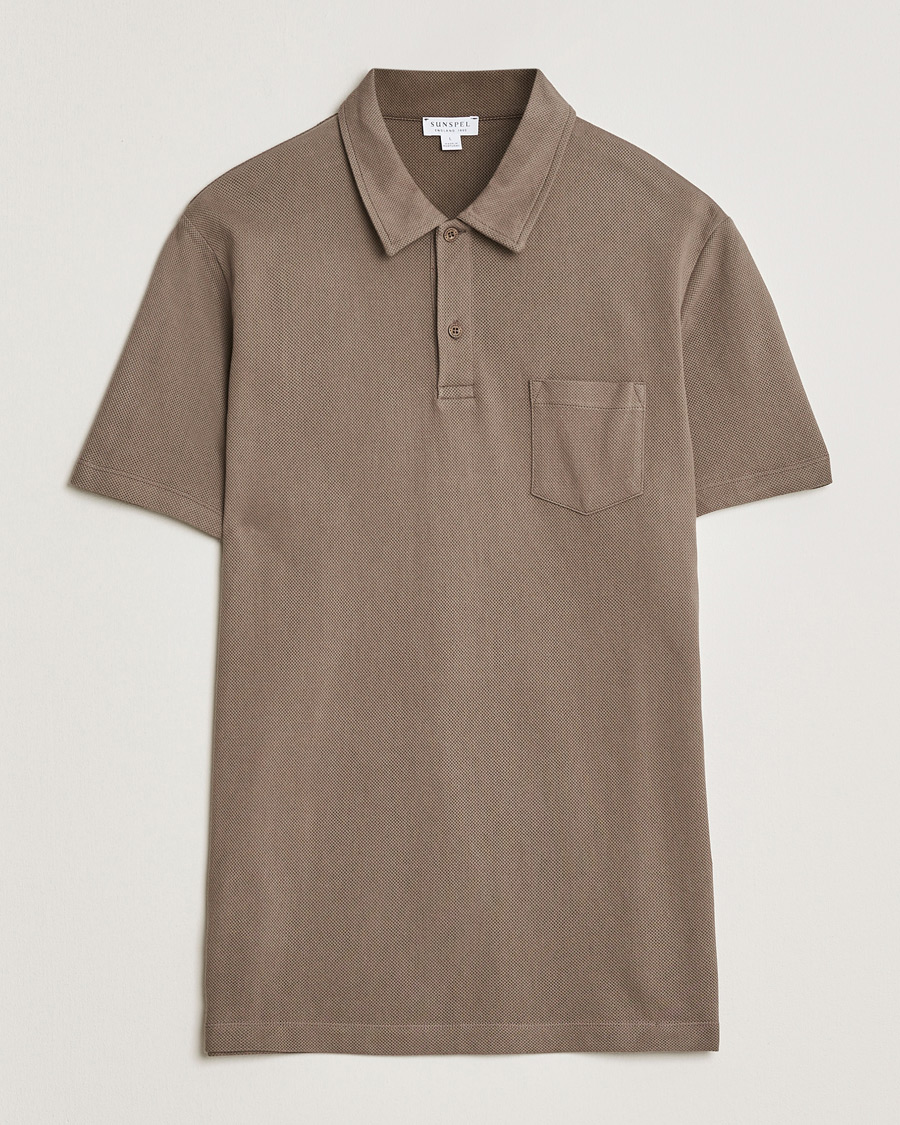Herr | Pikéer | Sunspel | Riviera Polo Shirt Dark Cedar