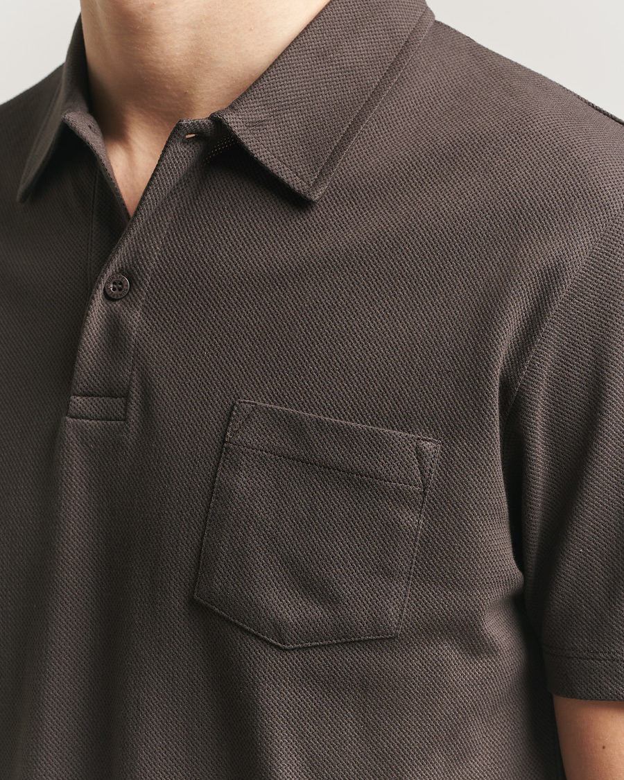 Herr | Pikéer | Sunspel | Riviera Polo Shirt Dark Chocolate