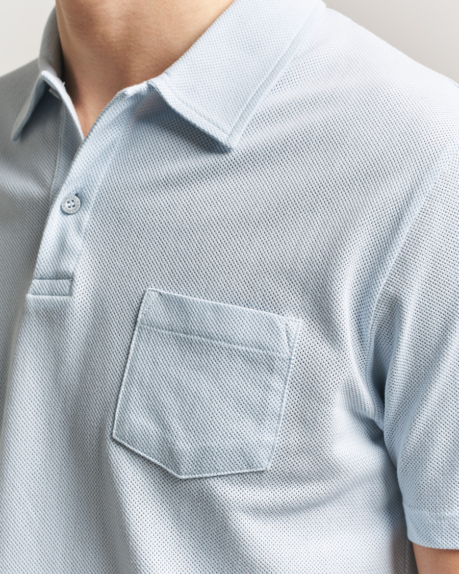 Herr | Pikéer | Sunspel | Riviera Polo Shirt Pastel Blue